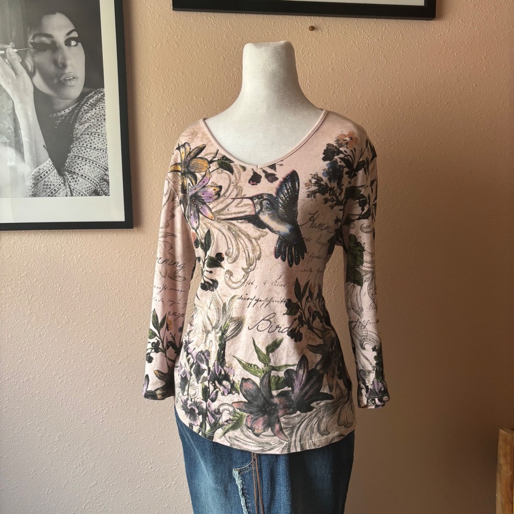 Vintage 90s Whimsy Fairy Maximal Long Sleeve